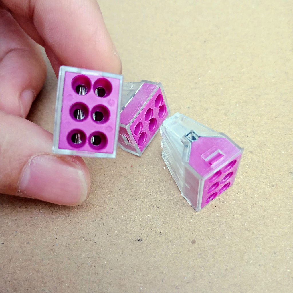 combo 5 chiếc cút nối KV773-104 (4 dây) hoặc KV773-106 (6 dây) - Nối nhanh không cần kìm bấm