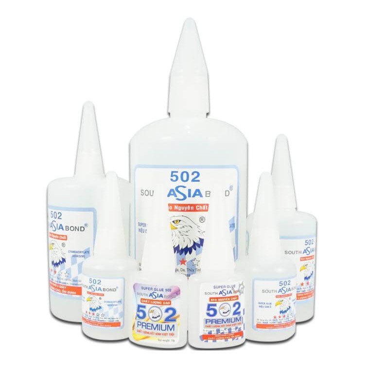 Keo dán 502 nhiều hãng