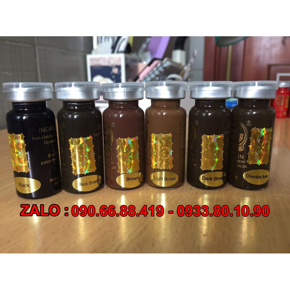 Mực xăm Berlin phun xăm Môi Mày Mí 10ml - Mực xăm Đức siêu bền đẹp lên màu chuẩn