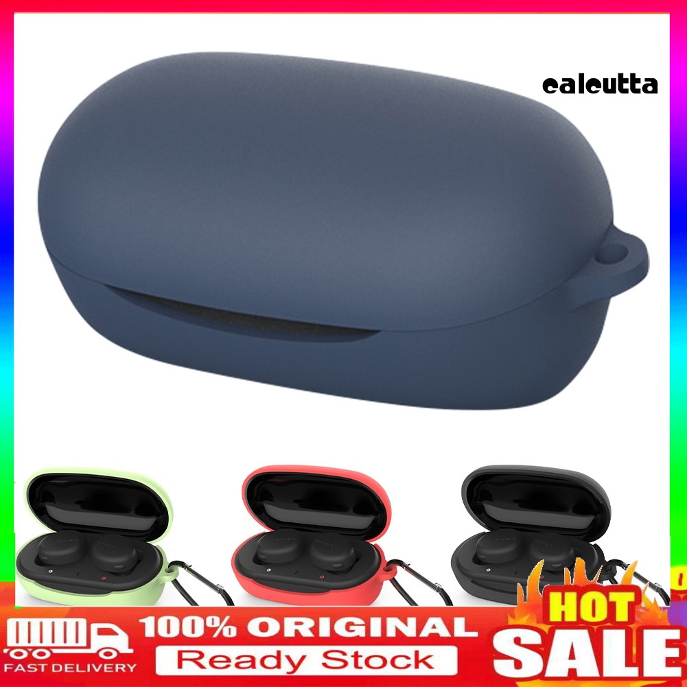 Vỏ bảo vệ hộp đựng tai nghe Sony Wf-Xb700 chống rơi vỡ màu trơn