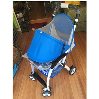 [Freeship] Xe đẩy du lịch 711F 3 tư thế (có phanh chân, giỏ đồ, mái che)