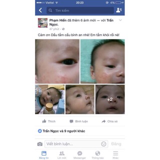 Dầu tắm mẹ và bé Cầu bình an
