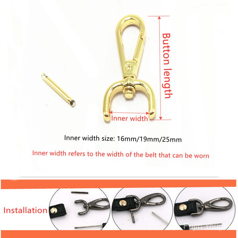 Khóa cài kim loại thay thế cho dây đeo túi xách