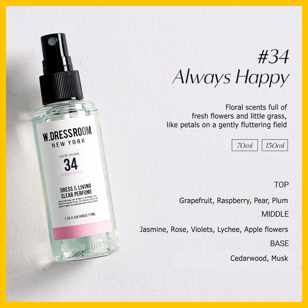 W.DRESSROOM Váy Đầm & Nước Hoa Trong Suốt Sống 150ml