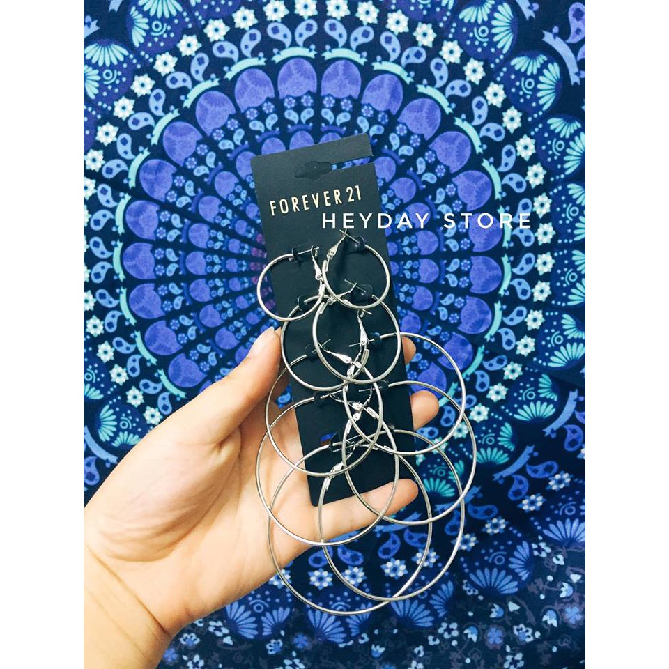 20 SET KHUYÊN TAI 5 ĐÔI TRÒN FOREVER 21