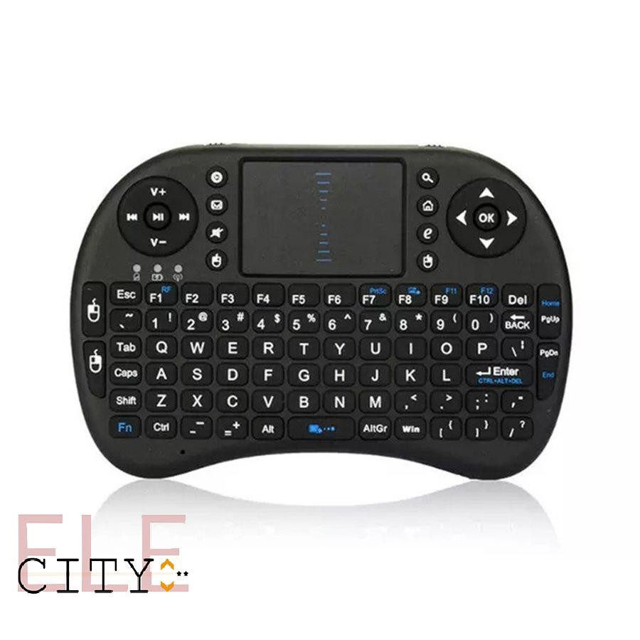 111ele} I8 Mini Size Handheld Wireless Keyboard Lightweight 2.4GHZ Multimedia Keyboard