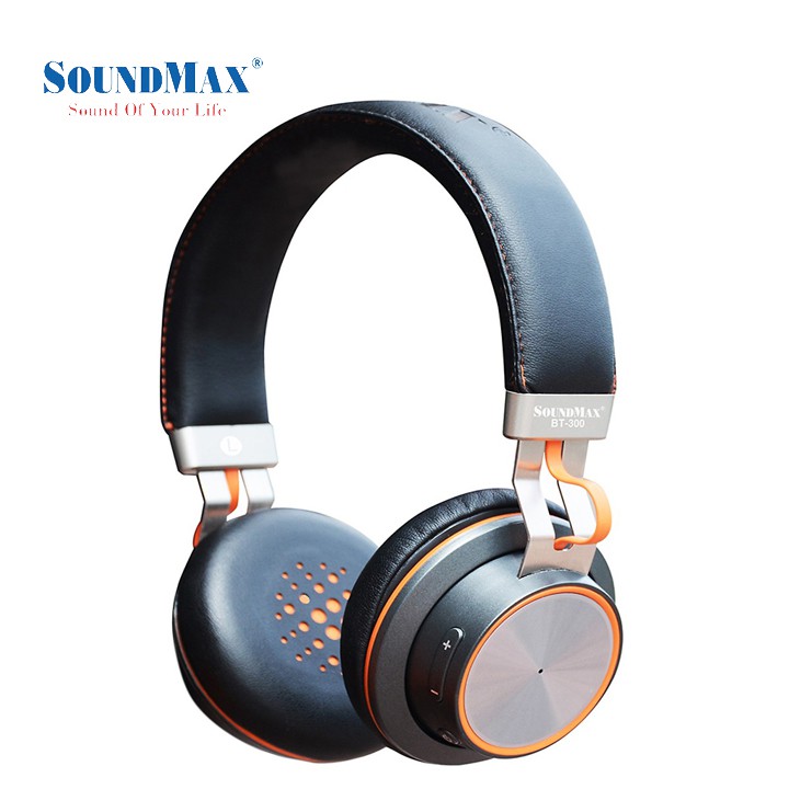 Tai nghe không dây chụp đầu Bluetooth SoundMax BT300 Hàng chính hãng