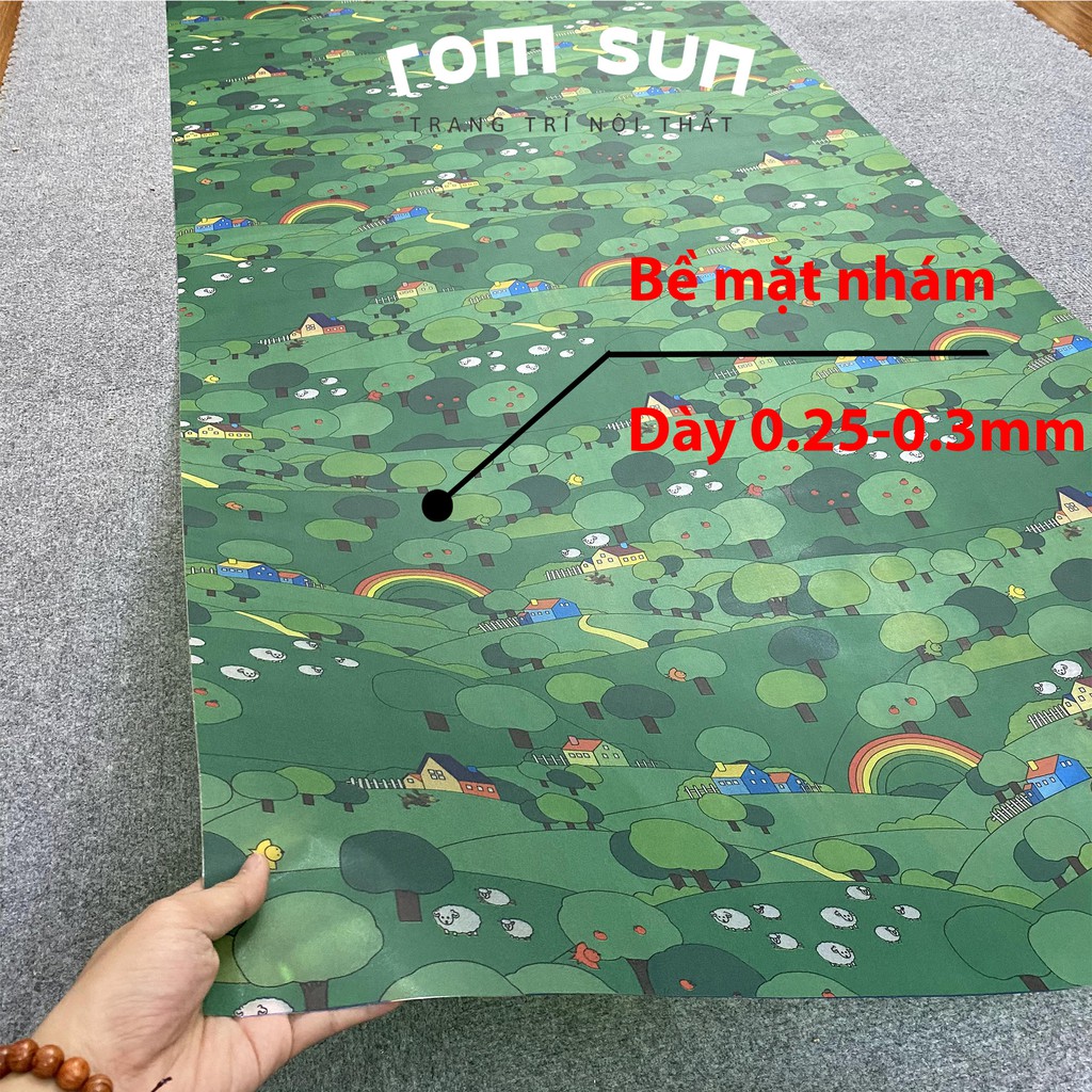 Khổ 90cm | Giấy dán kính mờ phòng ngủ - Decal dán kính cửa sổ hoạt hình cho bé