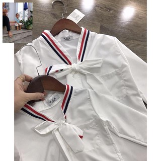 combo  Áo đôi sơ mi mẹ con huy89