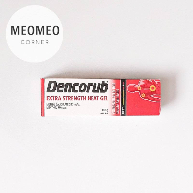 [Mẫu mới ]Kem xoa bóp Dencorub Heat Gel 100g Úc