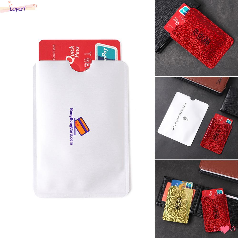 Set 1 5 Túi Đựng Thẻ Từ Lá Nhôm Thông Minh Bảo Vệ RFID