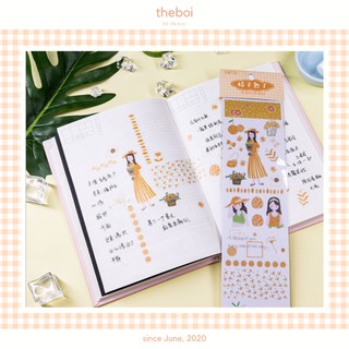 1 Tấm Sticker Dài Cuộc Sống Hằng Ngày Healthy và Balance Nàng Tiên Cá