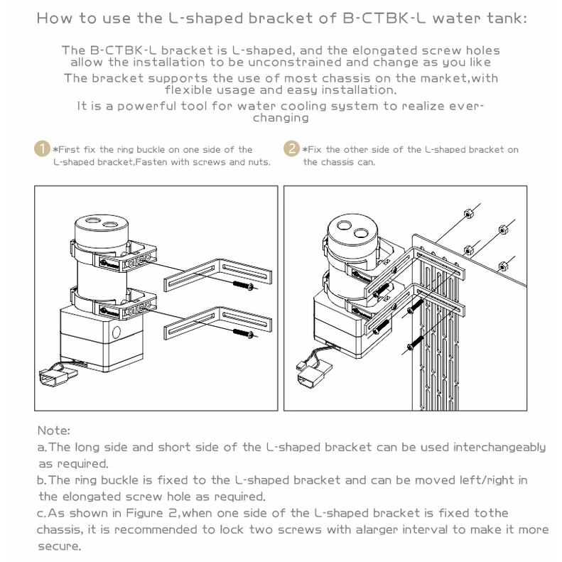 Bykski Giá Đỡ Tản Nhiệt B-CTBK-L Bằng Sắt Màu Đen Cho Máy Tính