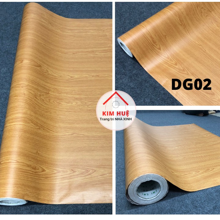 Giấy Decal Dán Tường, Tủ, Bàn Học Giả Vân Gỗ Sẵn Keo Tự Bóc Dán Đẹp Giá Rẻ (Có Bán Kèm Dụng Cụ Thi Công) - Kim Huệ