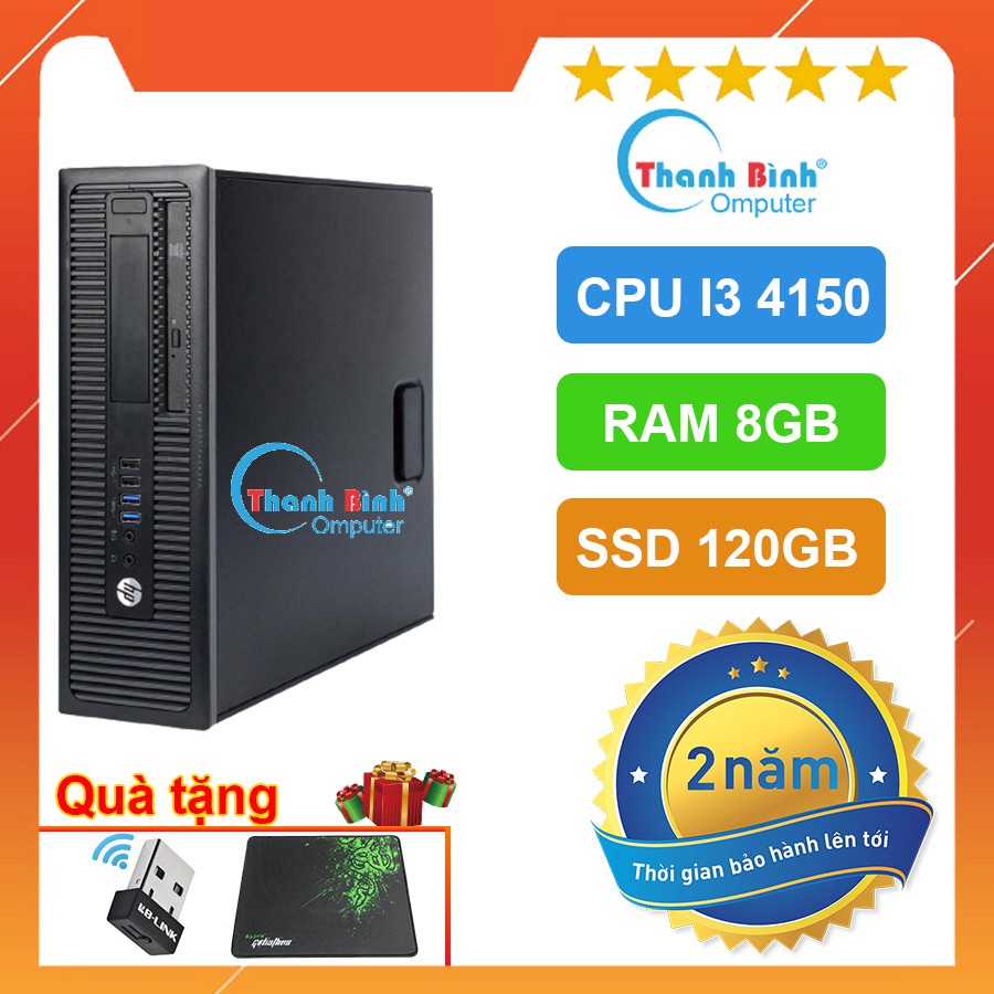 Máy Tính Để Bàn Cũ ☀️ThanhBinhPC☀️ May Tinh De Ban | HP ProDesk 400G1 ( I3 4150/8G/120G )  - Bảo Hành 24 Tháng.