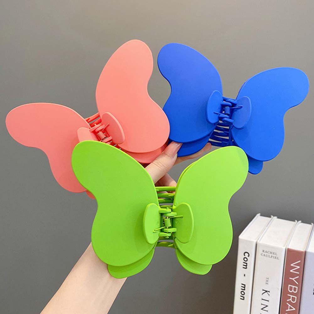 Kẹp Tóc Nữ Màu Trơn Cỡ Lớn Thời Trang Thanh Lịch WMES15H