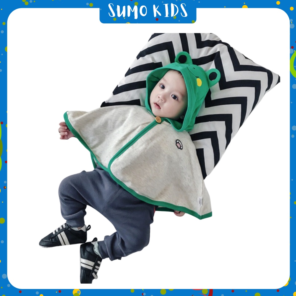 Áo Chống Nắng Cho Bé Trai, Gái Mặc Đều Xinh áo chống nắng con ếch Chất Cotton Da Cá Cao Cấp - SUMO KIDS