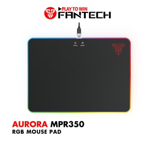 Miếng lót chuột led rgb 7 chế độ fantech mpr350 cao su tự nhiên kích thước 35.5 x 25.5 x 5.8mm - hàng chính hãng