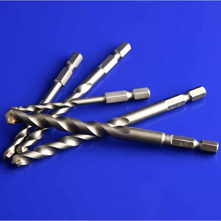 Bộ 5 mũi khoan bê tông chuôi lục giác 6.35mm 4 - 10mm
