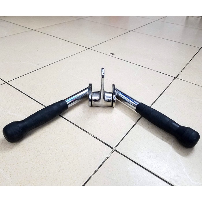 Tay tập kéo xô MP hình chữ V ✅ Dụng cụ tập thể hình cao cấp bằng thép không gỉ