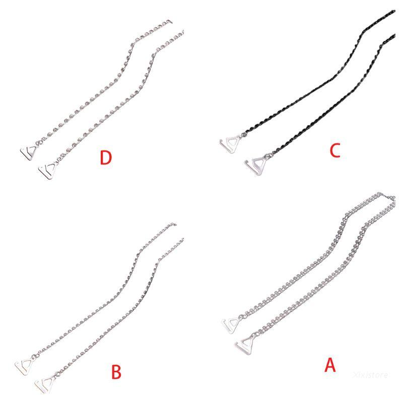 Dây áo ngực kim loại đính đá pha lê và ngọc trai vô hình cho nữ mặc đầm cưới dự tiệc