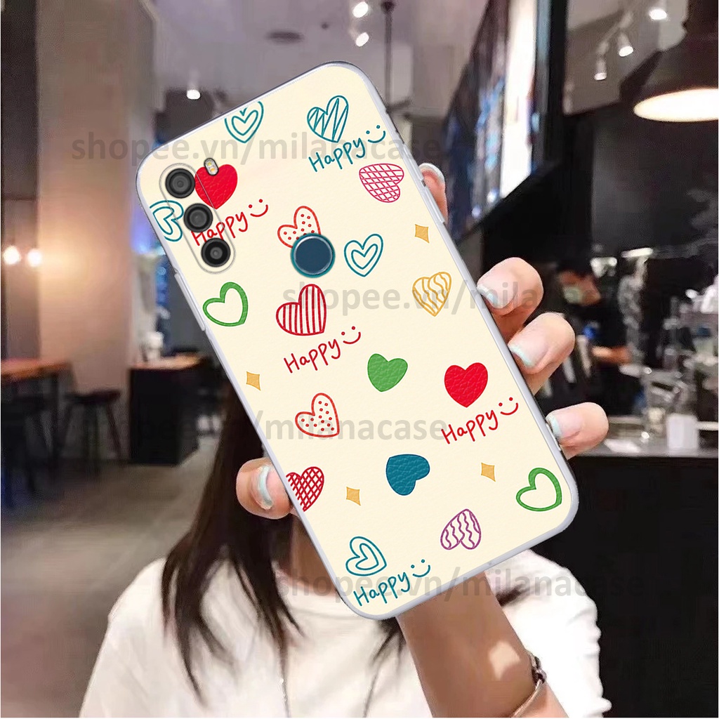 Ốp Vsmart Active 3 in hình caro trái tim siêu đẹp, siêu nét đầy phong cách cá tính