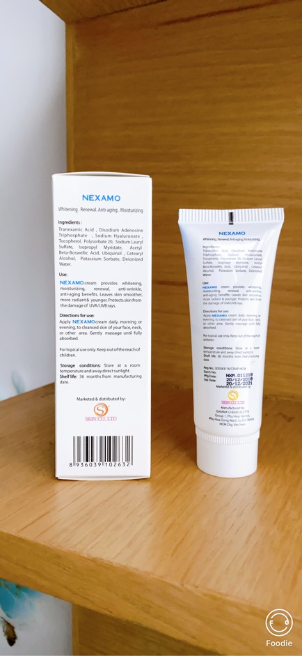 Nexamo kem giữ ẩm dưỡng trắng và chống lão hoá da
