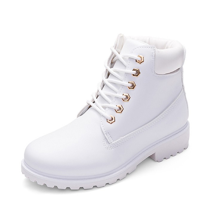 Giày Boots Nữ Cao Cổ Chất Liệu Da Nubuck Đế Cao 5cm Nhiều Màu Lựa Chọn