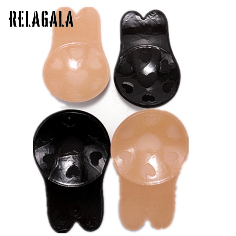 (Hàng Mới Về) 1 Cặp Miếng Dán Ngực Silicone Tái Sử Dụng Tiện Lợi