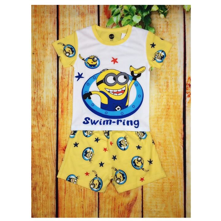 { Kèm ảnh thật} ĐỒ BỘ BÉ TRAI HÌNH MINION TỪ 10KG-39KG. Chất thun cotton 4 chiều - Tomchuakids