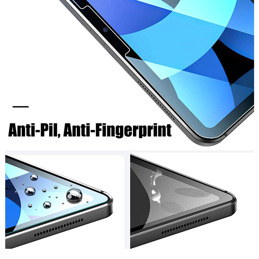 Set 2 Kính Cường Lực HD Chuyên Dụng Cho IPad Air5 2022 Pro 11 12.9 2021 Air4 10.9 Air3 10.5 8th 9th 10.2 6th Gen 9.7 Mini 1/2/3/4/5/6 2020 9H