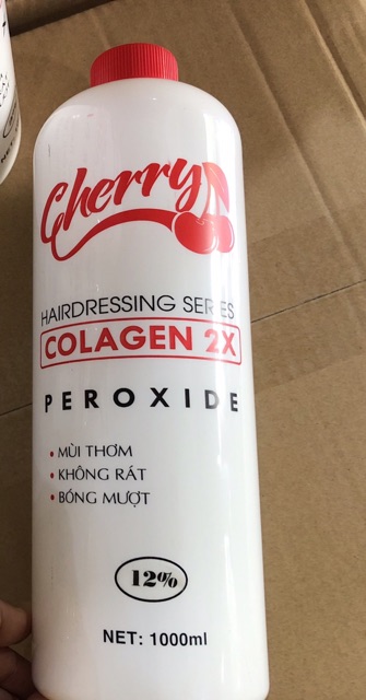 Oxy Collagen Cherry 1000ml mùi thơm, không rát, bóng mượt