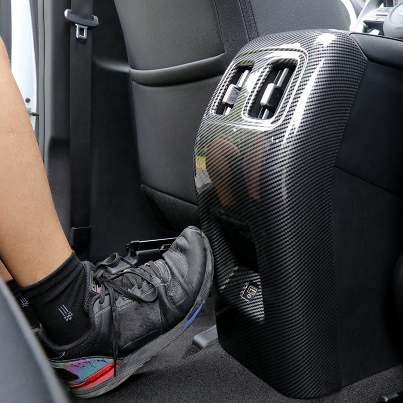 Miếng Dán Lỗ Thông Khí Ghế Sau Xe Hơi Hyundai Tucson 2021 2022 Bằng Sợi Carbon