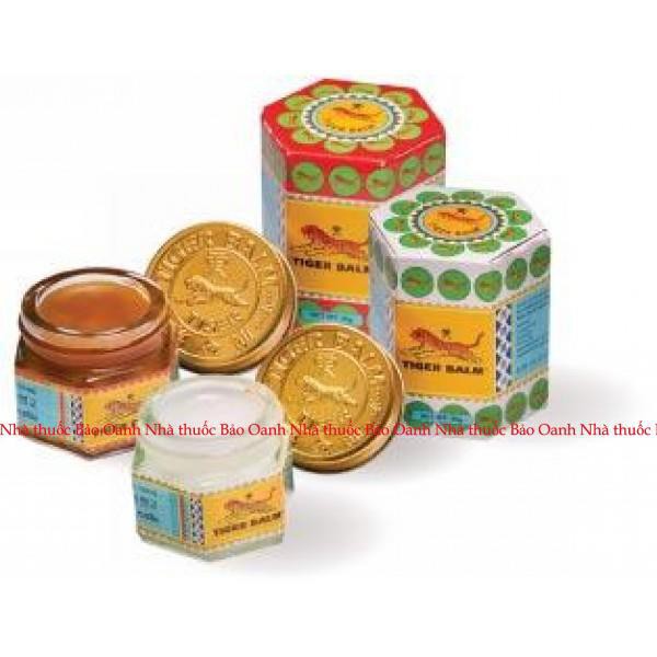 Dầu Cù Là Tiger Balm chính hãng của Thái hai màu trắng và đỏ giúp làm giảm mỏi cơ bắp và côn trùng cắn