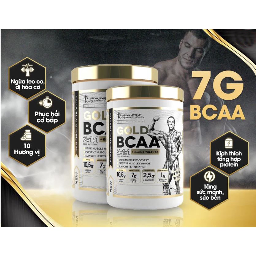 Thực Phẩm Bổ Sung Tăng Hiệu Suất Tập Luyện Kevin Levrone Gold Bcaa (30 Lần Dùng)