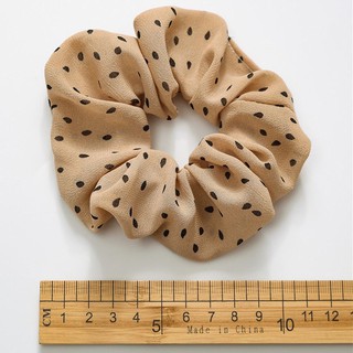 Cột tóc Scrunchies chấm bi nhiều màu cute