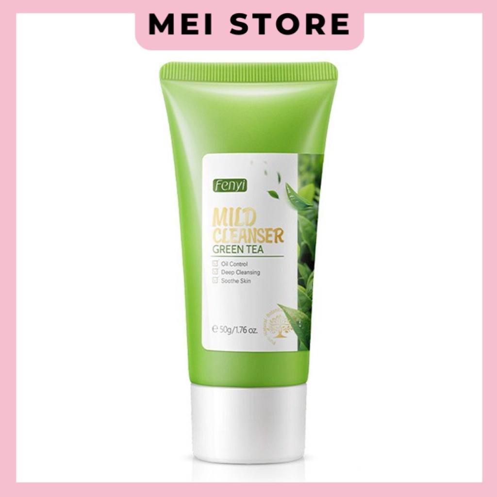 Sữa Rửa Mặt Trà Xanh Fenyi Green Tea Mild Cleanser Ngăn Ngừa Mụn Kiểm Soát Dầu 50g