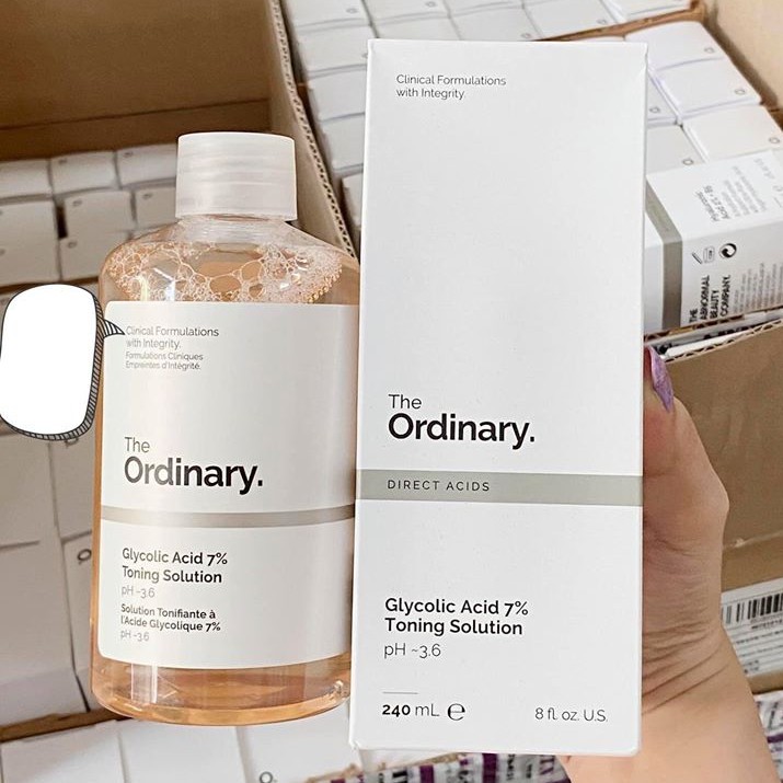 TONER Tẩy Da Chết The Ordinary Glycolic Acid 7% Toning Solution - Nước Hoa Hồng Cân Bằng, Tẩy Tế Bào Chết Hóa Học