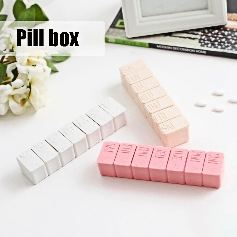 Hộp đựng chia thuốc mang đi 7 ngày tiện lợi khi đi du lịch