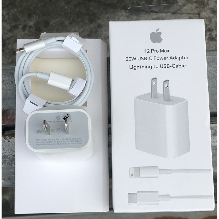 Bộ Cáp Sạc iPhone 12 ProMax PD 20W USB Type-C To Lightning Cao Cấp Apple Sạc Nhanh