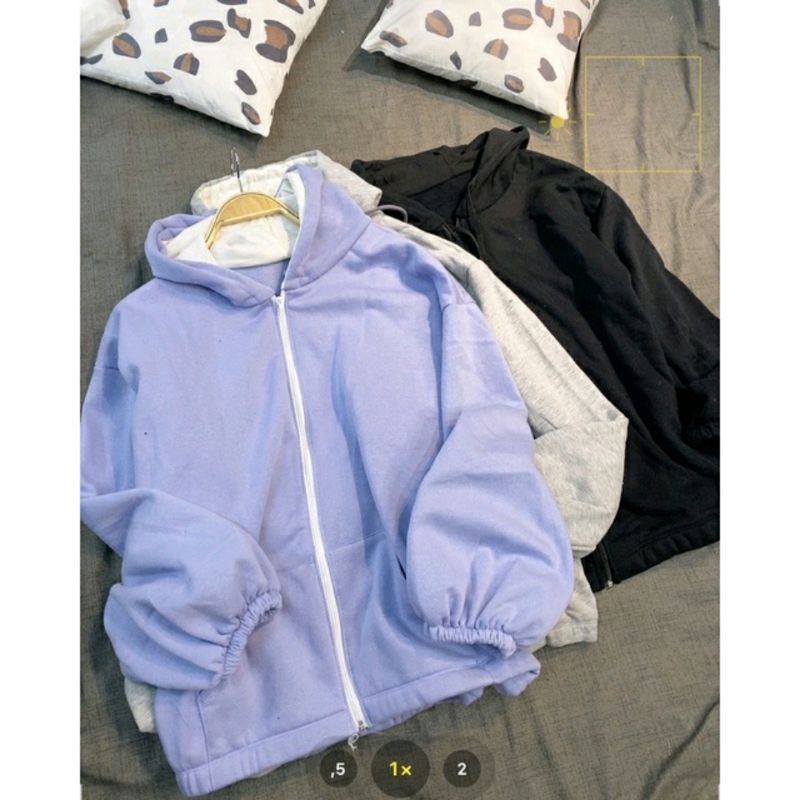 Áo khoác áo hoodies zip nỉ bông khoá kéo Hàn Quốc 3 màu | BigBuy360 - bigbuy360.vn