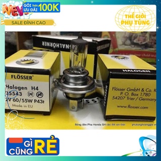 Miễn phí vận chuyển - bóng đèn pha h4 flosser 55w/60w đức cho sh spacy vespa attila mô tô, xe hơi