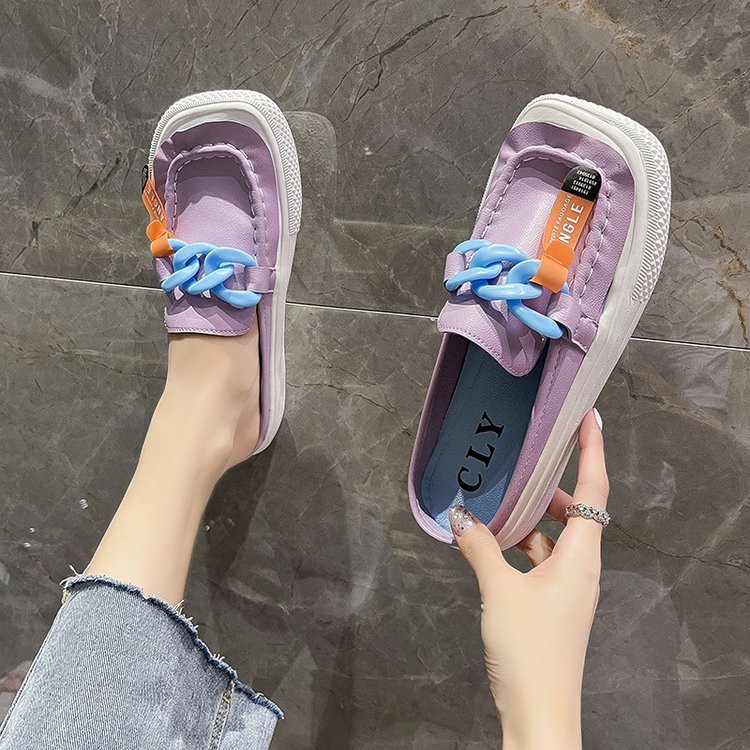 Giày Lười Mũi Vuông Đế Bằng Thời Trang Hàn Quốc Cho Nữ | BigBuy360 - bigbuy360.vn