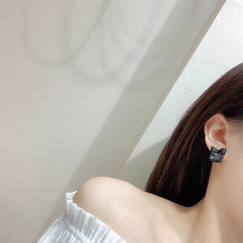 Hoa tai mạ bạc 925 đính đá đơn giản thời trang 2021 dành cho nữ