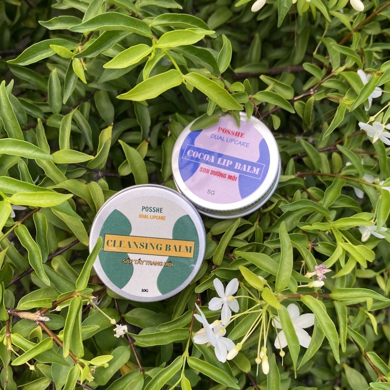 COMBO Son Dưỡng Hồng Môi Posshe 5g + Sáp Tẩy Trang Môi Posshe 5g