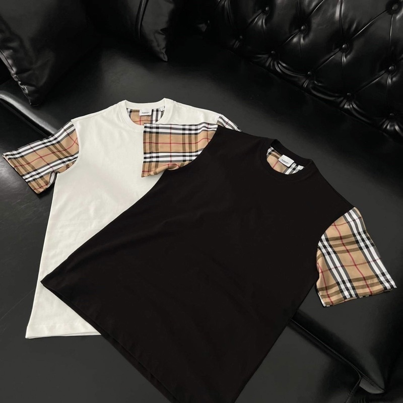 Áo thun Buberry cao cấp Áo thun nam Buberry kẻ 1:1