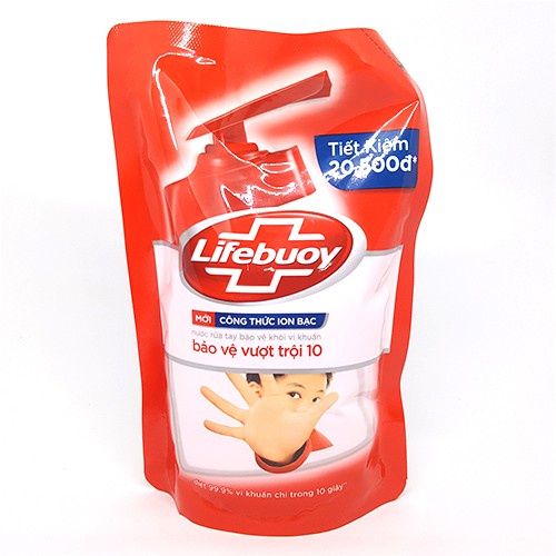 Nước rửa tay Lifebuoy Bảo vệ vượt trội 500G/180G