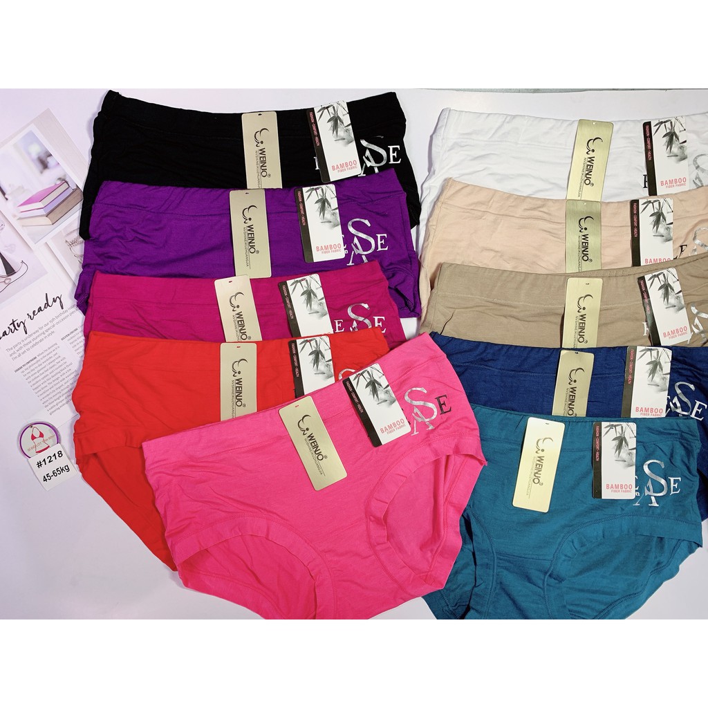 Combo 10 quần lót nữ bigsize cotton cạp cao ôm bụng cao cấp size 60-75kg MS1218
