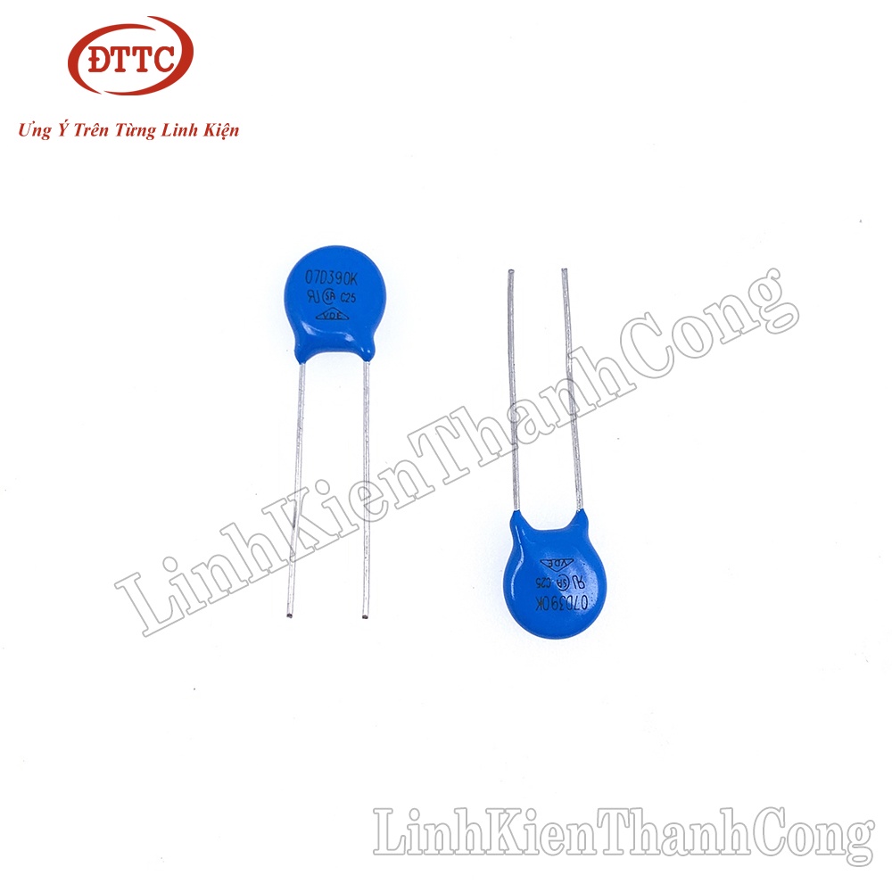 Tụ Chống Sét Varistor 7D390K 39V 7mm