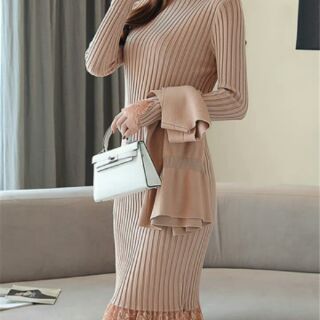 Set váy len QC xinh( hàng có sẵn)